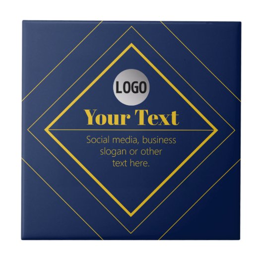 Your Logo & Customizable Design Template タイル (正面)