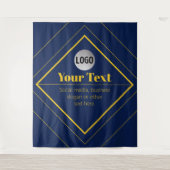 Your Logo & Customizable Design Template タペストリー (正面)