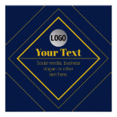 Your Logo & Customizable Design Template ポスター (正面)