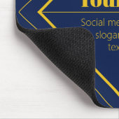 Your Logo & Customizable Design Template マウスパッド (コーナー)