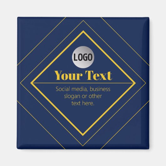 Your Logo & Customizable Design Template マグネット (正面)