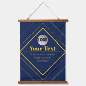 Your Logo & Customizable Design Template 吊り下げ型タペストリー (正面)