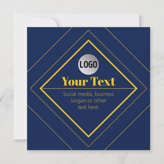 Your Logo & Customizable Design Template 招待状 (正面)