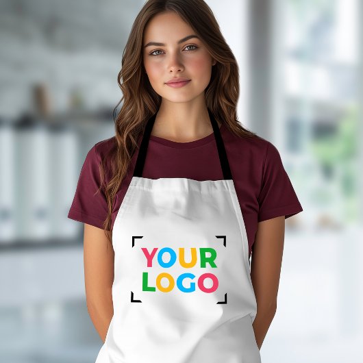 Your Logo Hereレストラン、ベーカリーホワイト エプロン