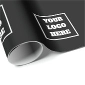 YOUR LOGO HERE オリジナル 名前&テキスト ギフト ラッピングペーパー (ロールコーナー)
