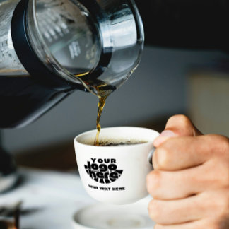 Your Logo Here Company Branded Business Coperate エスプレッソカップ