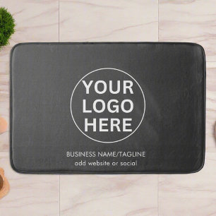 Your Logo Here l Clean Grayブランドビジネスホテル バスマット