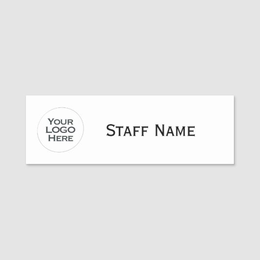 Your Logo Here - Professional Custom Logo 名札 (正面)