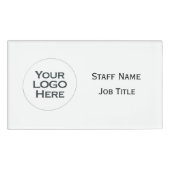 Your Logo Here -Professional Custom Logo job title 名札 (正面)
