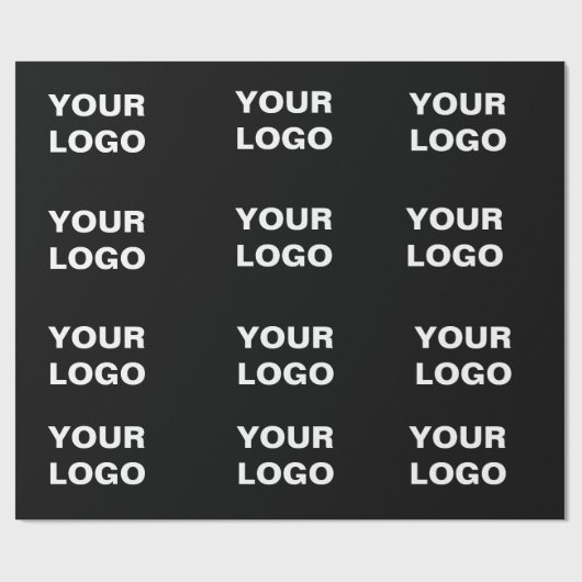 Your Logo Here Simple Stylish Modern Minimal Logo  ラッピングペーパー (フラット)