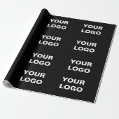 Your Logo Here Simple Stylish Modern Minimal Logo  ラッピングペーパー (アンロールド)