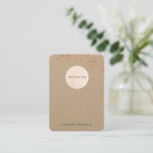 Your Logo KraftフローラリーフBohoイヤリングディスプレイ 名刺 (スタンド正面)