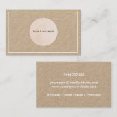 Your Logo Kraftホワイト縁どカスタム 名刺 (正面/裏面)