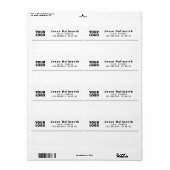 Your Logo | Modern Customizable Return Address ラベル (フルシート)