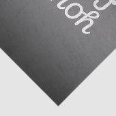 Your Logo & Modern Simple Ombre | Dark Gray 薄葉紙 (詳細)