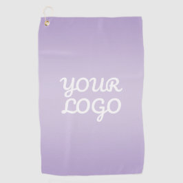 Your Logo & Modern Simple Ombre | Lavender ゴルフタオル