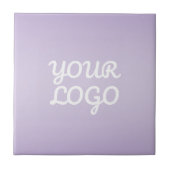 Your Logo & Modern Simple Ombre | Lavender タイル (正面)
