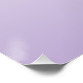 Your Logo & Modern Simple Ombre | Lavender ポスター (コーナー)