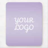 Your Logo & Modern Simple Ombre | Lavender マウスパッド (正面)