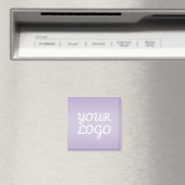 Your Logo & Modern Simple Ombre | Lavender マグネット (インサイチュ (食洗機))