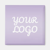 Your Logo & Modern Simple Ombre | Lavender マグネット (正面)