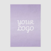 Your Logo & Modern Simple Ombre | Lavender 薄葉紙 (正面)