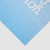 Your Logo & Modern Simple Ombre | Light Blue 薄葉紙 (詳細)