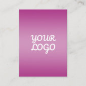 Your Logo & Modern Simple Ombre | Purple エンクロージャーカード (正面)