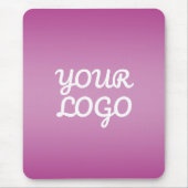 Your Logo & Modern Simple Ombre | Purple マウスパッド (正面)