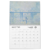 Your Logo Monet Art Business Gift Promotion 2023 カレンダー (2月 2027)