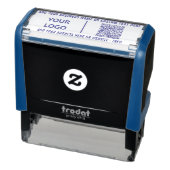 Your Logo or Photo Text and QR Code Stamp Example セルフインキングスタンプ (商品)
