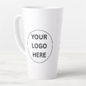 Your Logo Personalized Custom Mug カフェラテマグ (左アングル)