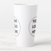Your Logo Personalized Custom Mug カフェラテマグ (正面)