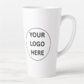 Your Logo Personalized Custom Mug カフェラテマグ (右)
