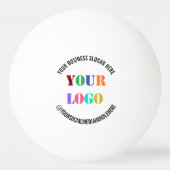 Your Logo Ping Pong Ball Example with Custom Text 卓球ボール (裏面)
