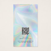 Your Logo QR Code Holographic Earring Display Card (裏面)