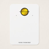 Your Logo QR Earring Display Card (正面)