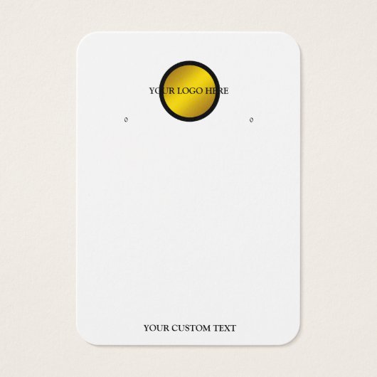 Your Logo QR Earring Display Card (正面)