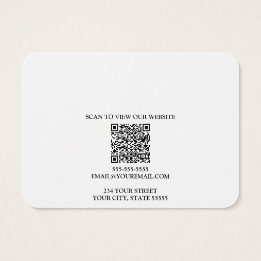 Your Logo QR Earring Display Card (裏面)