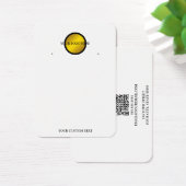 Your Logo QR Earring Display Card (デスク)