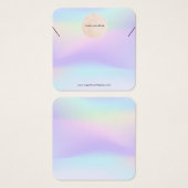 Your Logo Rainbow HolographicLight Necklac Display (正面&裏面)