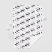 Your Logo Simple Repeating Diagonal Pattern ゴルフタオル (インサイチュ)