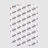 Your Logo Simple Repeating Diagonal Pattern ゴルフタオル (正面)