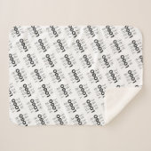 Your Logo Simple Repeating Diagonal Pattern シェルパブランケット (正面(横))