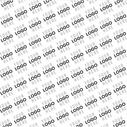 Your Logo Simple Repeating Diagonal Pattern シール (正面)