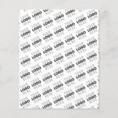 Your Logo Simple Repeating Diagonal Pattern チラシ (正面)