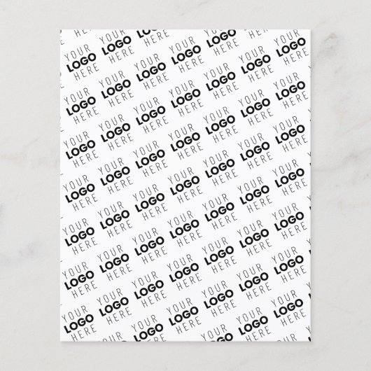 Your Logo Simple Repeating Diagonal Pattern チラシ (正面)