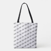 Your Logo Simple Repeating Diagonal Pattern トートバッグ (裏面)