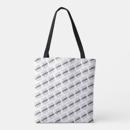 Your Logo Simple Repeating Diagonal Pattern トートバッグ (裏面)