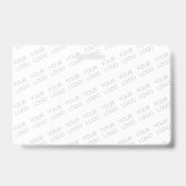 Your Logo Simple Repeating Diagonal Pattern バッジ (裏面)